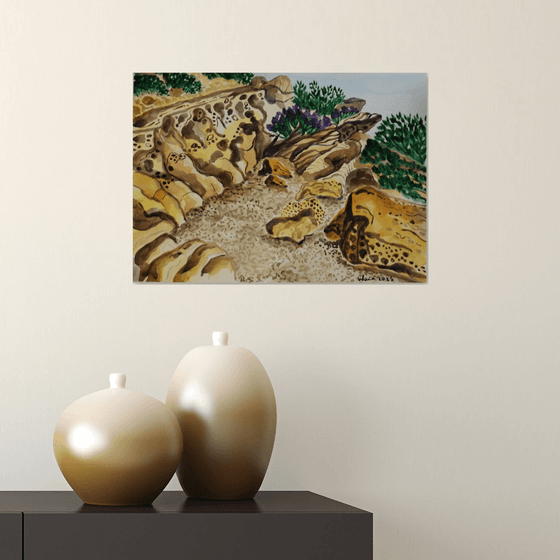 Rocky beach at Playa Sardina