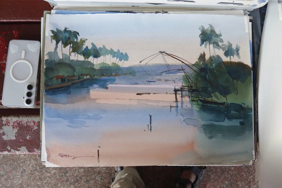 Fishing the warmth of dusk