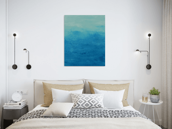 Soothing Blue - Modern Color Field Abstract