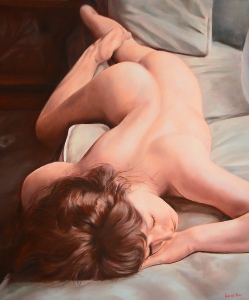 Sleeping girl by Cene gal Istvan