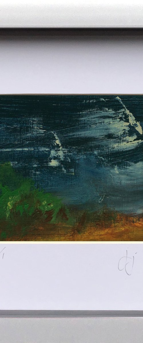 Edit 2.6 - Framed abstract landscape painting by Jon Joseph