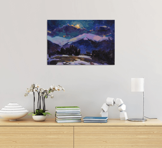 "Night in the mountains"