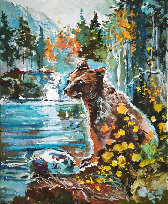 Oil horses painting