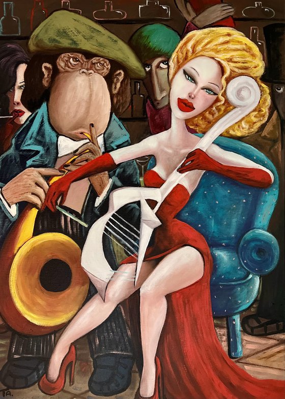 Boss and Lady in Red