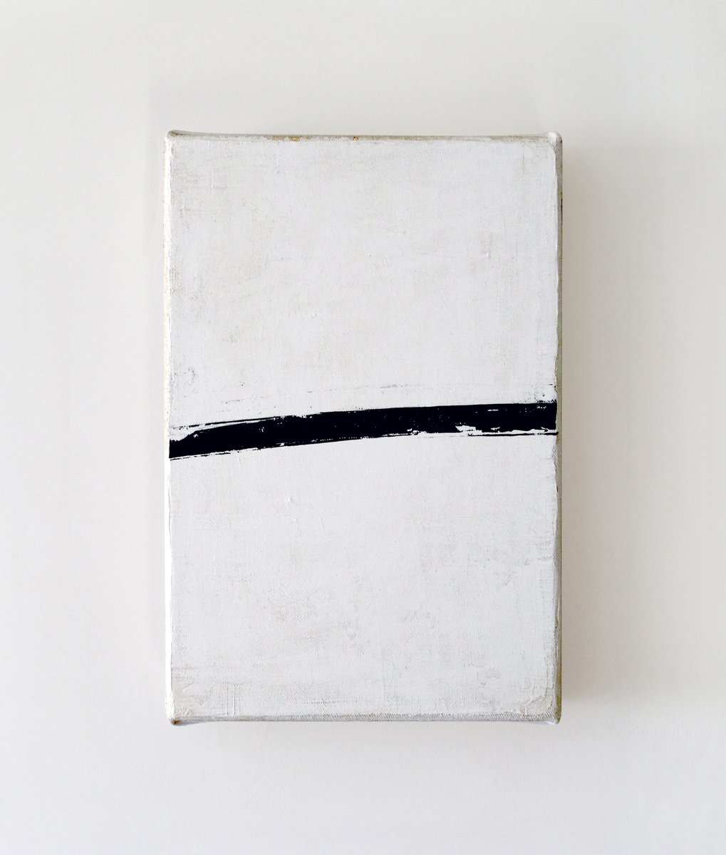 Organic Abstract Acrylic Painting By Stephen Whatcott, 8 X 12", Early Morning Quiet, Original Artwork