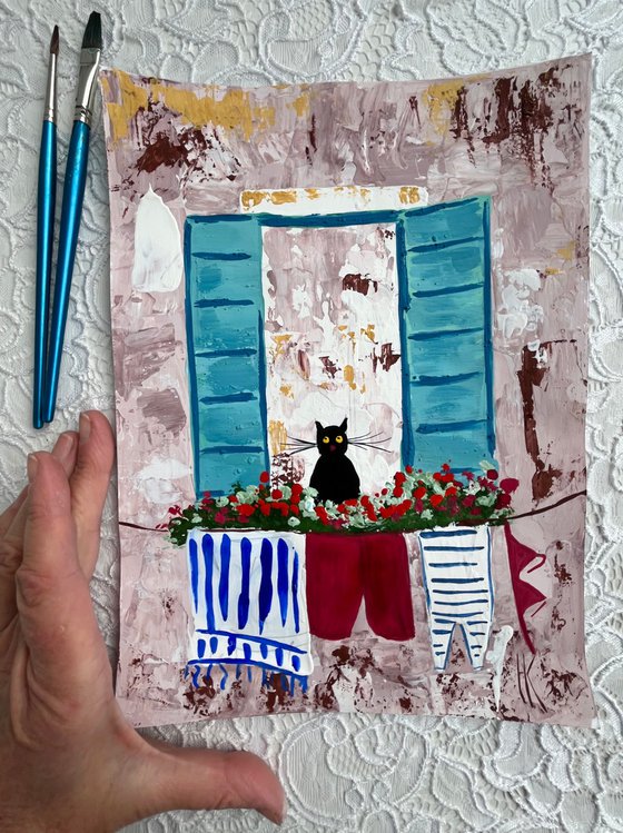 Venice Cat Painting