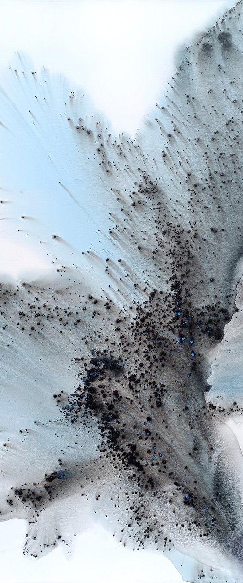 Nature 588 — Abstract Pale Blue Flight by Muriel Napoli