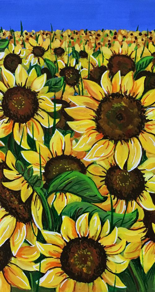 The Field of Sunflowers by Tiffany Budd