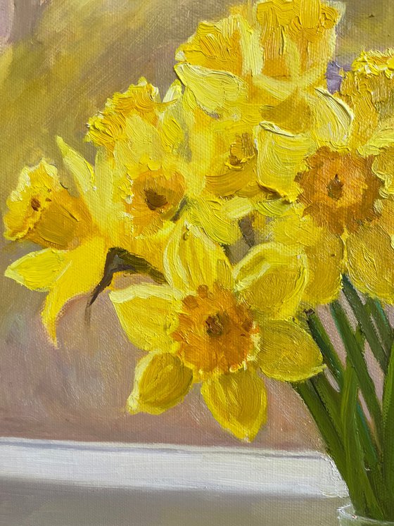Still Life with Daffodils and Lemons