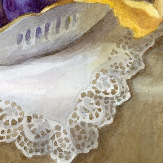 Fruit on a White Napkin