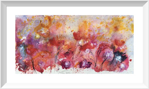 Summerparty I Abstract Flowers by Gesa Reuter