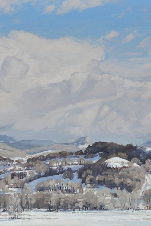 December 1, Roches de Mariol, snow by ANNE BAUDEQUIN