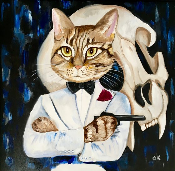 Cat James Bond 007. Spectre.