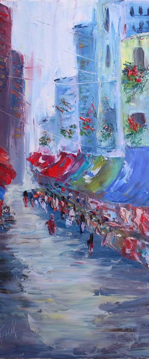 The street market in old town by Oksana Fedorova