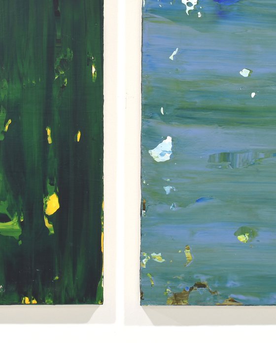Green Moving Toward Blue