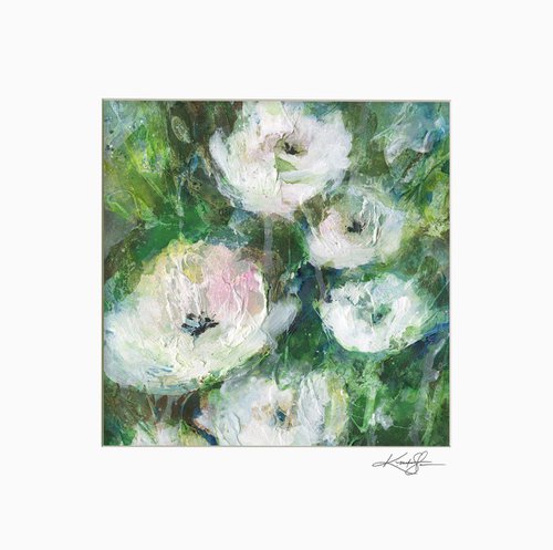 Floral Delight 71 - Textured Floral Abstract Painting by Kathy Morton Stanion by Kathy Morton Stanion