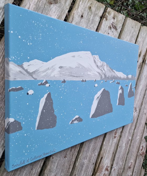 Snowy Castlerigg Stone Circle