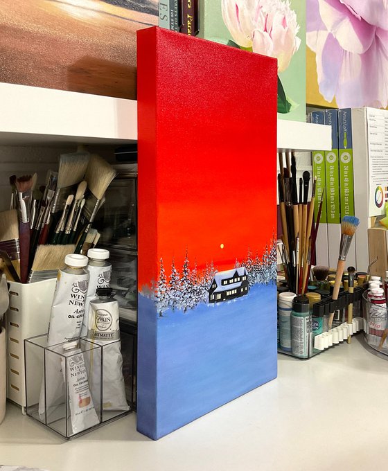 Silent Night. Winter Landscape