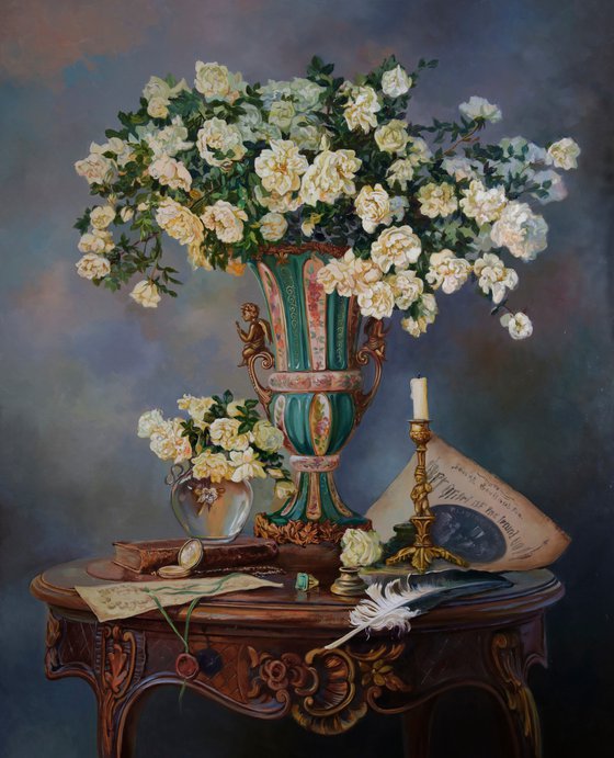 Still life with roses