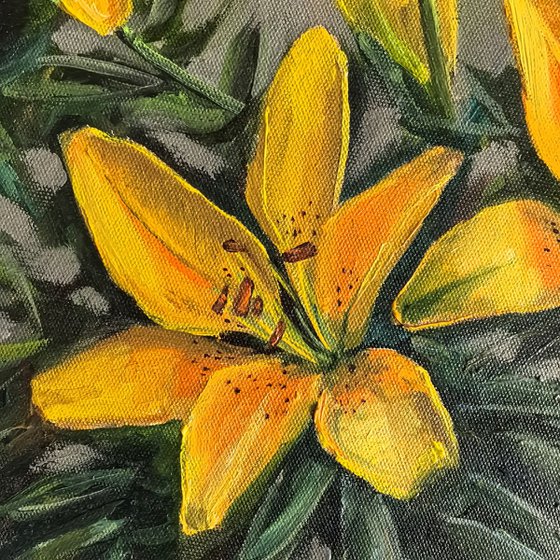 Yellow lilies