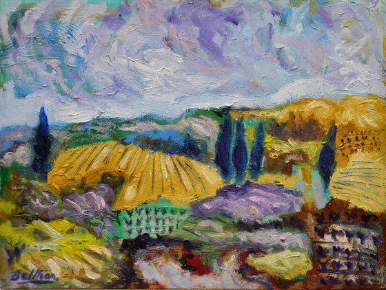 Ciel lavande en Provence/11,81 x15,75 in / 30x40cm/2018