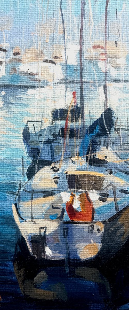 Pause in the Harbor by Paul Cheng