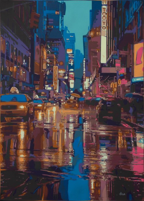 New York City Rain #9 by Marco Barberio