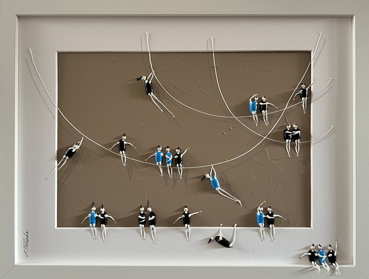 Abstract Portrait Acrylic Painting By Eka Peradze, 17 X 13, Freedom People Eka Peradze, Original Artwork