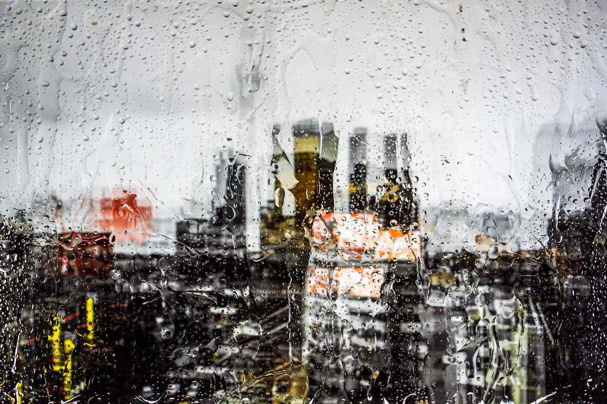 Abstract Cityscapes Photograph By Sven Pfrommer, 47 X 31", Rainy Days In Tokyo Iii, Original Artwork