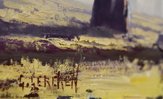 Australian Landscape with Gum trees