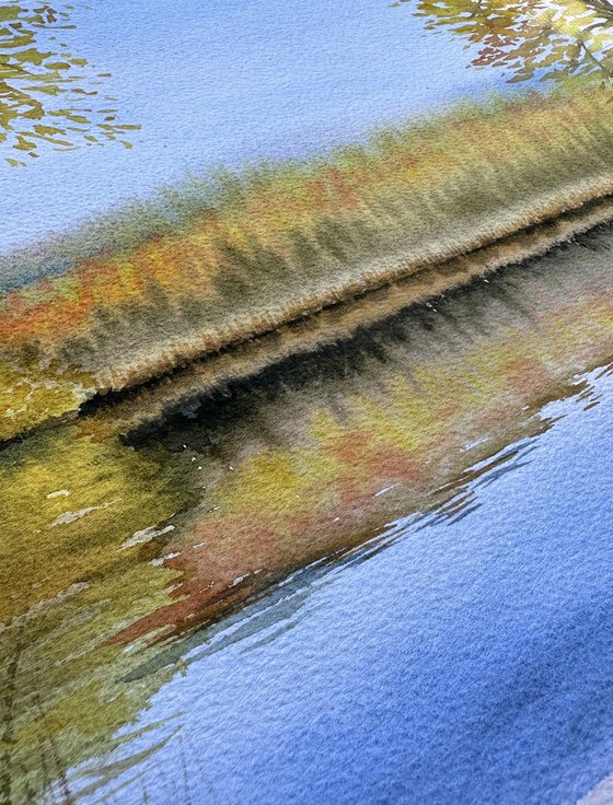 Breath of autumn on the lake