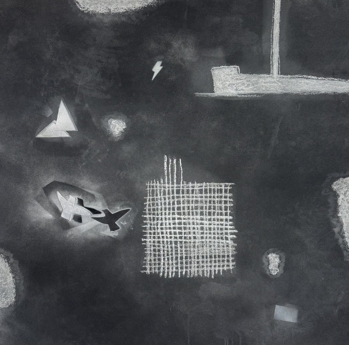 2 Black Restless Birds B By Andrew Lennon, 33 X 33, Artwork For Sale On Artfinder