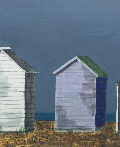 Beach Huts #3 by Laurence Wheeler