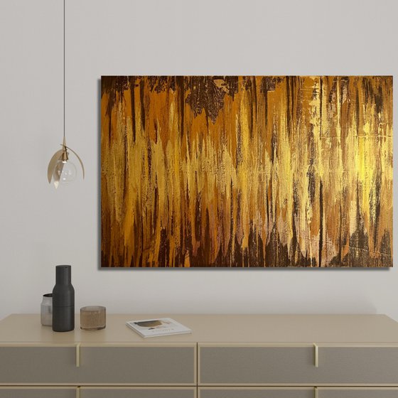 Golden Fire 60x90x2 cm