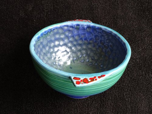 "Bowl with hammer pattern inside" by Zsolt Pinter