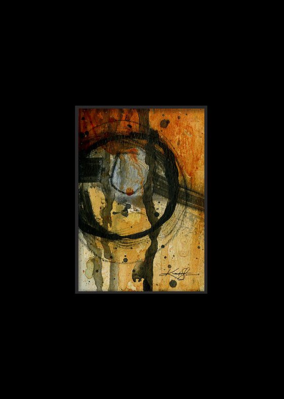 Calling Spirit 2019-29 - Mixed Media Abstract Spiritual Painting by Kathy Morton Stanion