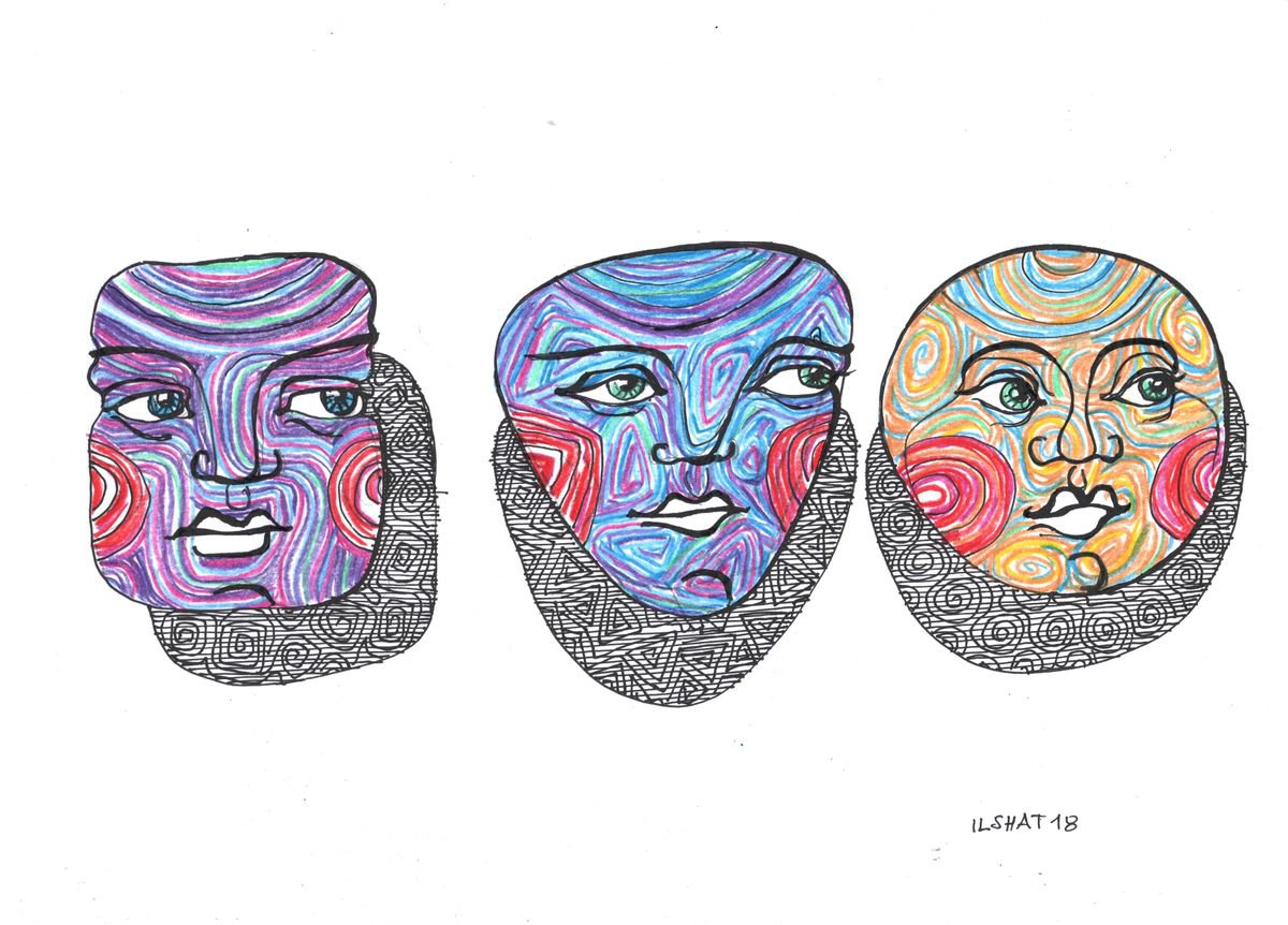 Masks 19 by Ilshat Nayilovich