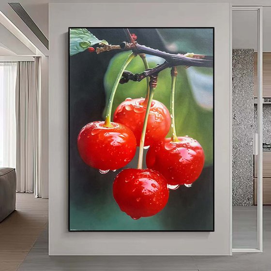 Cherry on the branches t296