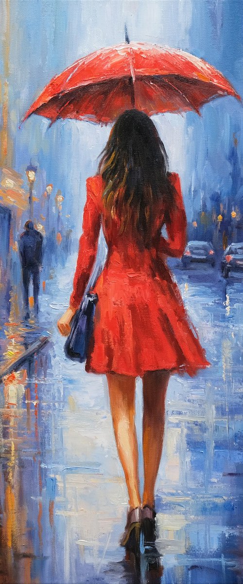 Rainy Street by Behshad Arjomandi