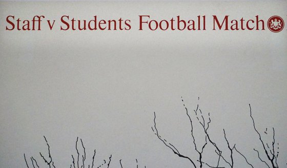 Vintage Football Match Poster