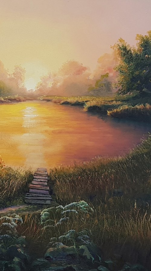 Evening Silence by Vladimir Jarmolo