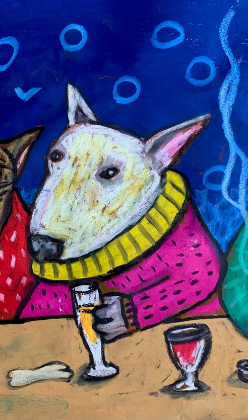 Drinking dogs #7 by Pavel Kuragin