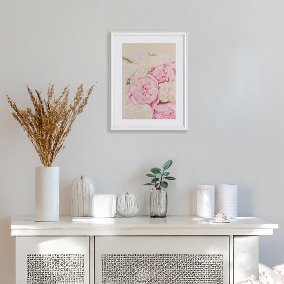 Pink Peony Flowers