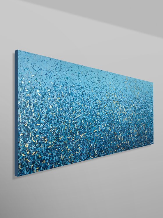 Peaceful Waters - 152 x 61cm mixed media on canvas