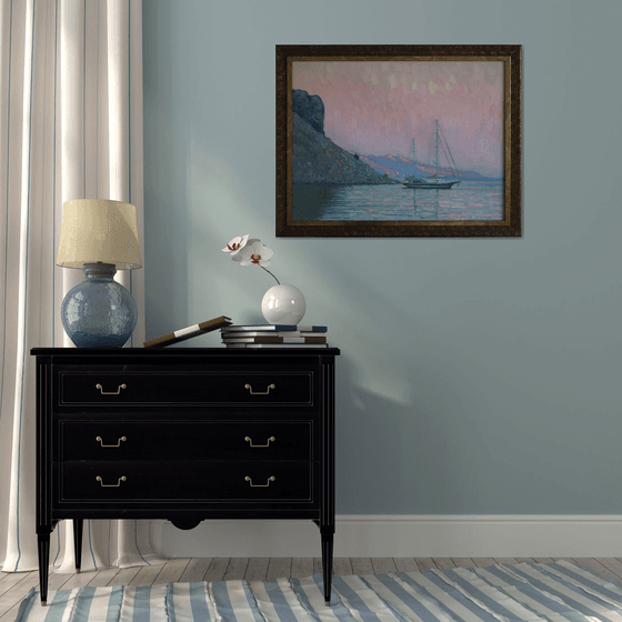 Sunset. Italian beach