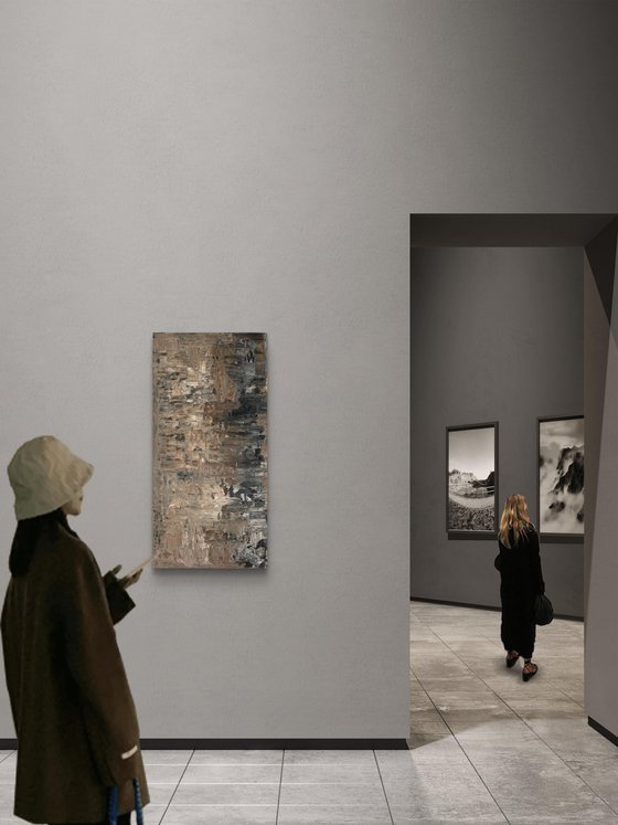 „Where silence dwells“ 50x100x2 cm