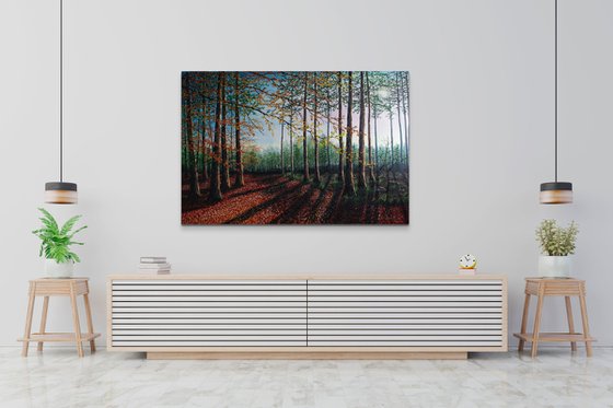 Forest Clearing. 100cm X 150cm