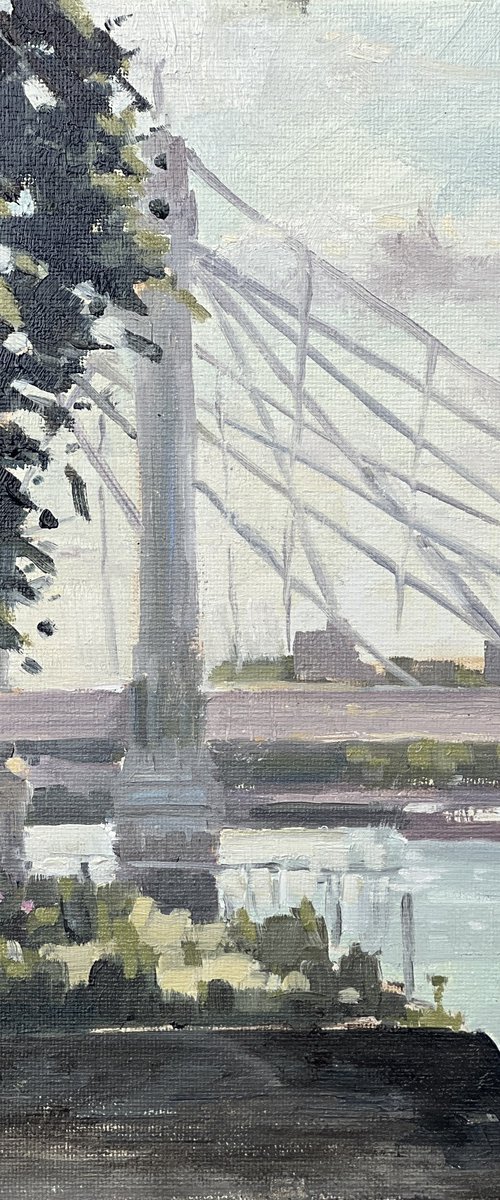 Albert Bridge, Battersea Park by Louise Gillard
