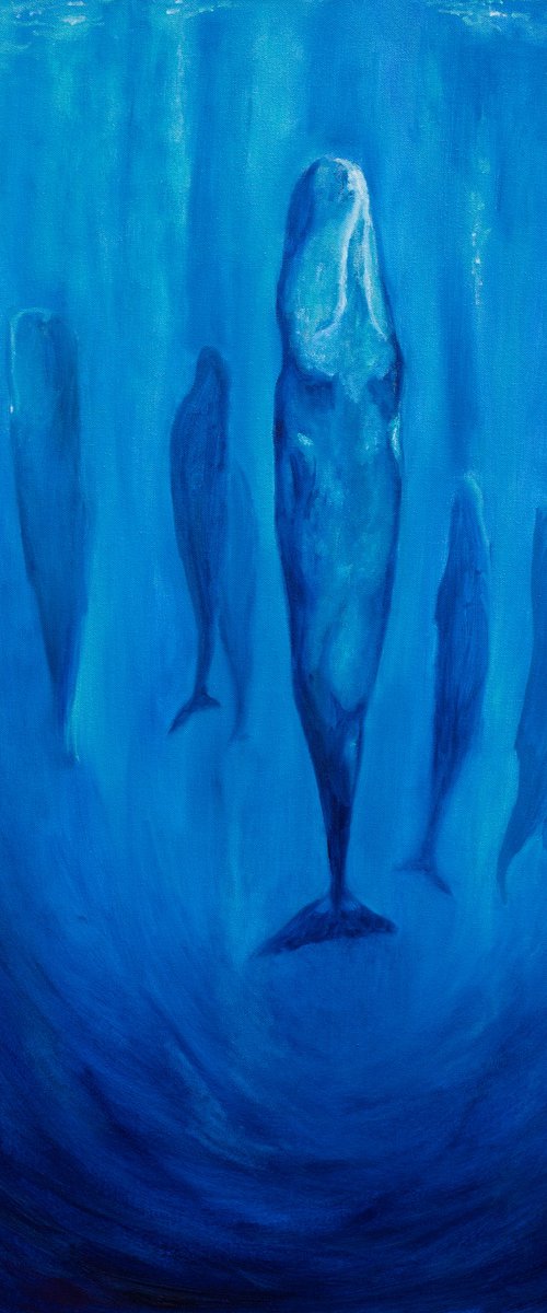 Ultramarine Dreams of Whales by Liudmila Pisliakova