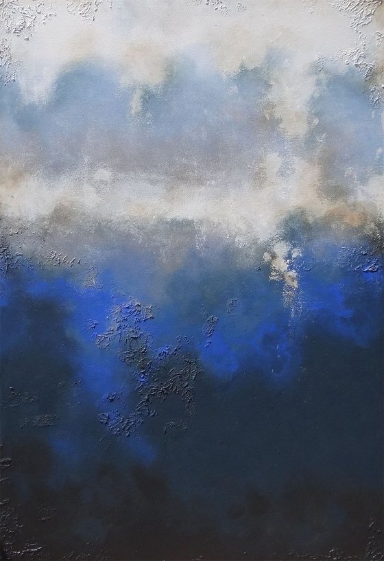 blue mornings (120 x 80 cm)